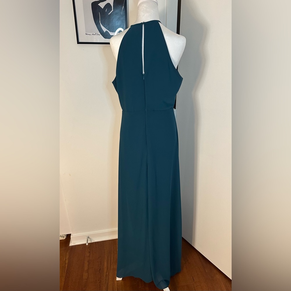 BHLDN MARCO Caspian Sea Green Keyhole Gown Bridesmaid Dress XL - Picture 3 of 14